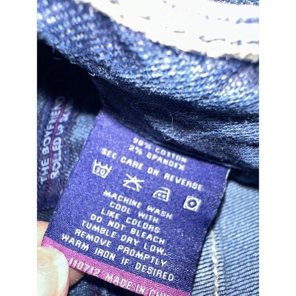 Vigoss The Boyfriend Mid-Rise Rolled Up Skinny Jeans Size 9 - Picture 9 of 13